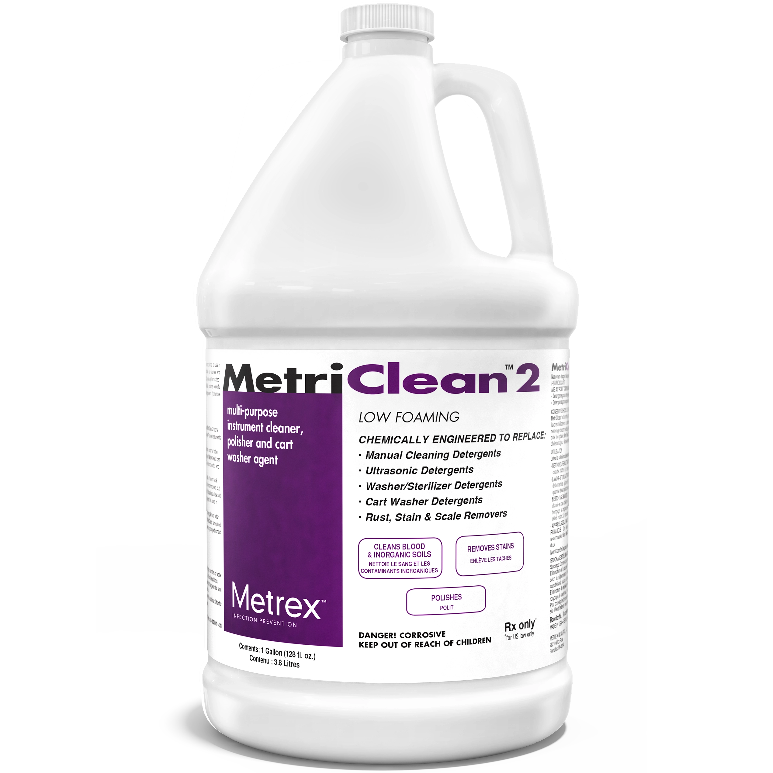 Metrex MetriClean2 Multi-Purpose Instrument Cleaner - 10-8100