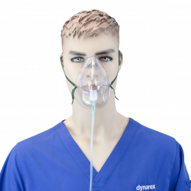 Dynarex Resp-O2 Medium-Concentration Oxygen Mask (50/Case)