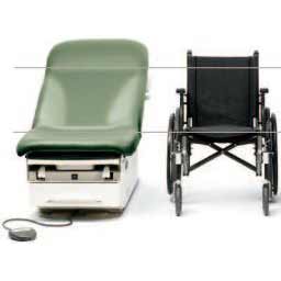 Midmark 623 Barrier-Free Examination Table - height example