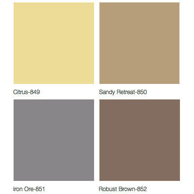 Midmark 641 Flat Headrest Upholstery Colors - Citrus, Sandy Retreat, Iron Ore, Robust Brown