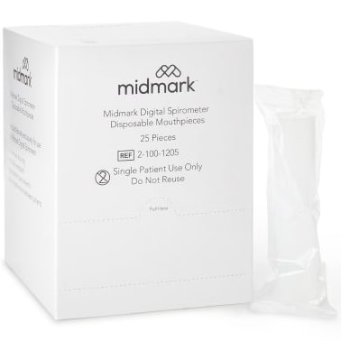 Midmark Disposable Spirometer Mouthpiece  Box of 25