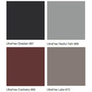 Midmark Fixed Armboard Colors - UltraFree Obsidian, UltraFree Restful Path, UltraFree Cranberry, UltraFree Latte