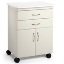 Midmark M2 Mobile Treatment Cabinet with Locks and Kydex Contour Top  3" Casters - Frost (S)