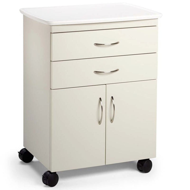 Midmark M2 Mobile Treatment Cabinet with Locks and Kydex Contour Top  3" Casters - Frost (S)