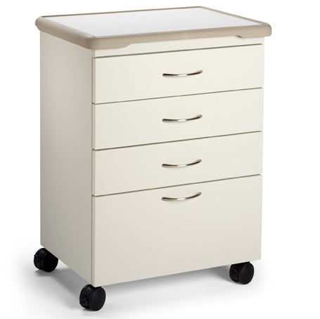 Midmark M4 Mobile Treatment Cabinet with Soft Edge Bumper Top 