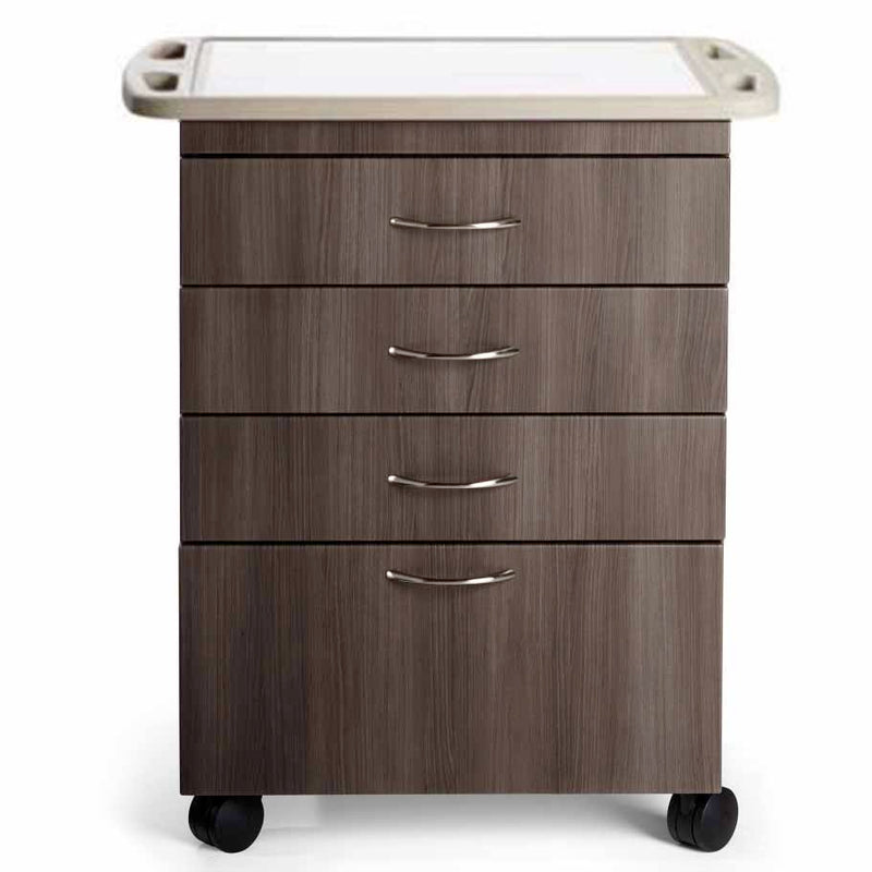 Midmark M4 Mobile Treatment Cabinet with Soft Edge Handle Top 