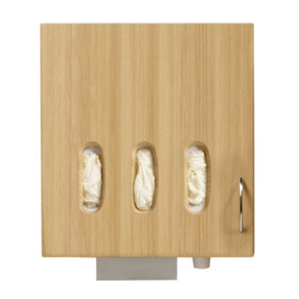 Midmark Synthesis Left Handed Vertical 3-Hole Glove, Cup, and Towel Dispenser 