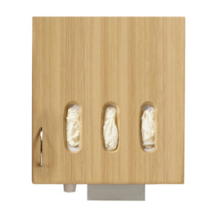 Midmark Synthesis Right Handed Vertical 3-Hole Glove, Cup, and Towel Dispenser 