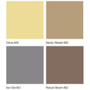 Midmark Raw Upholstery Fabric Colors - Citrus, Sandy Retreat, Iron Ore, Robust Brown
