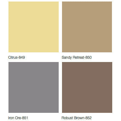 Midmark Raw Upholstery Fabric Colors - Citrus, Sandy Retreat, Iron Ore, Robust Brown