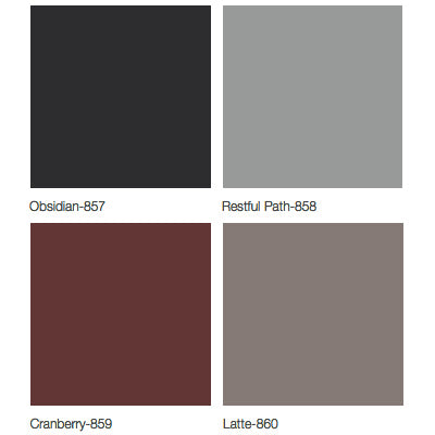 Midmark 626 Upholstery Top Colors - Obsidian, Restful Path, Cranberry, Latte