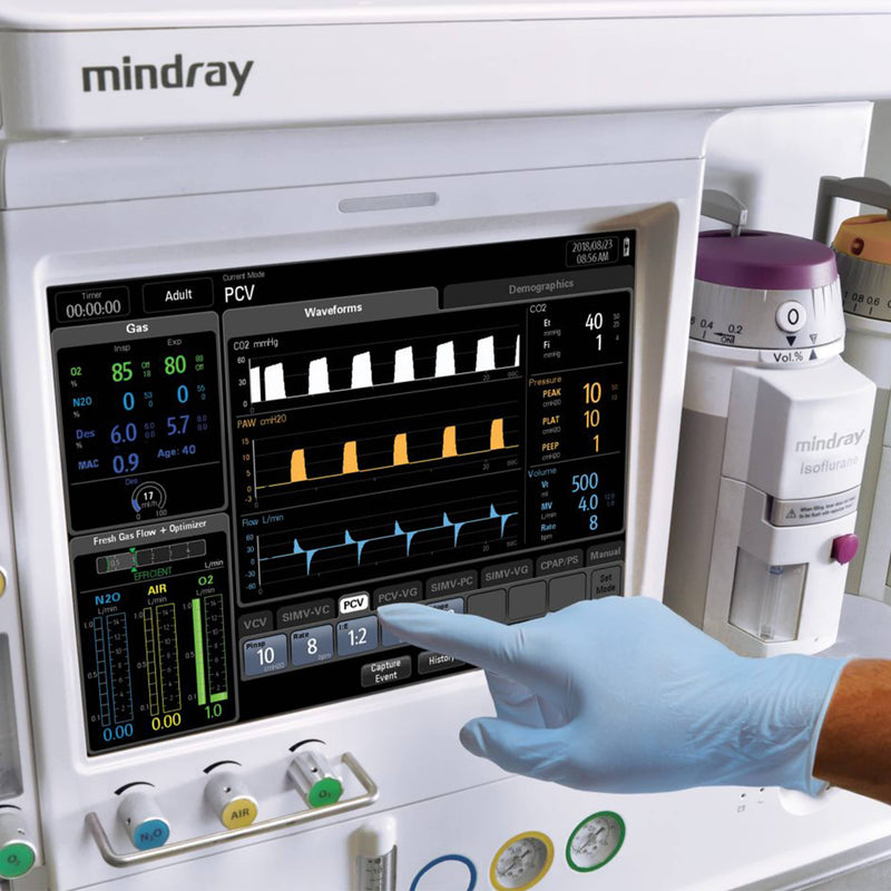 Mindray A4 Advantage Advanced Anesthesia System Screen Display