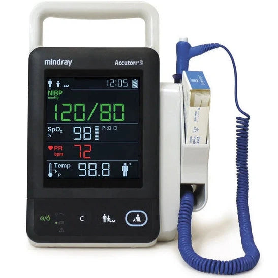 Mindray Accutorr 3 Spot Check Monitor  With Masimo SpO2 and TrueTemp