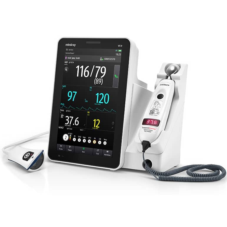 Mindray VS 9 Wireless Vital Signs Monitor Angled Left