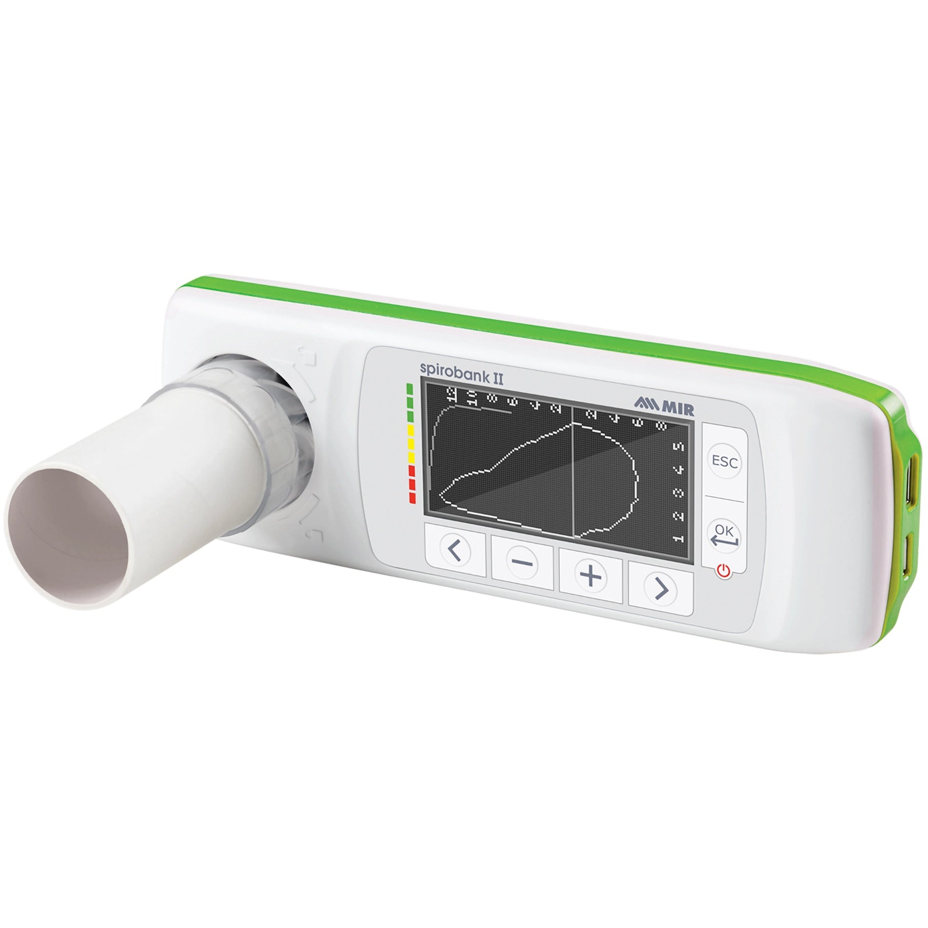 MIR Spirobank II Basic Spirometer ports