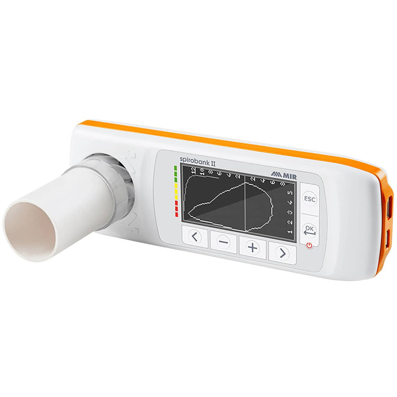MIR Spirobank II Smart BLE Spirometer display with Spirometry Test