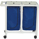 MJM International 214-D Double Bag Hamper with Designer Mesh