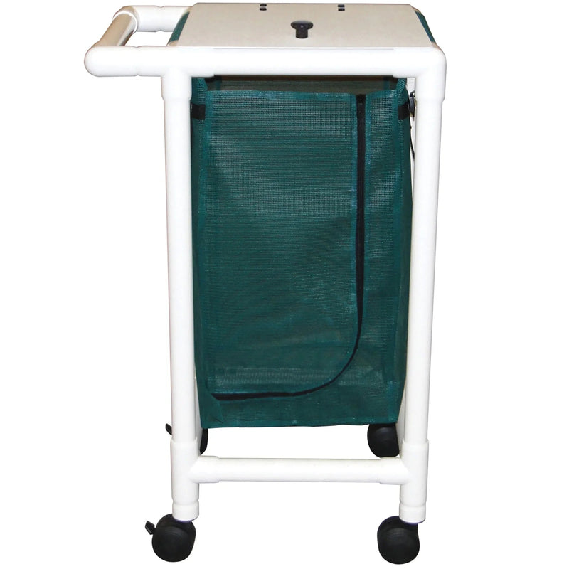 MJM International 214-S-MRI Non-Magnetic Single Bag Hamper  Leakproof Bag and Foot Pedal - Pink