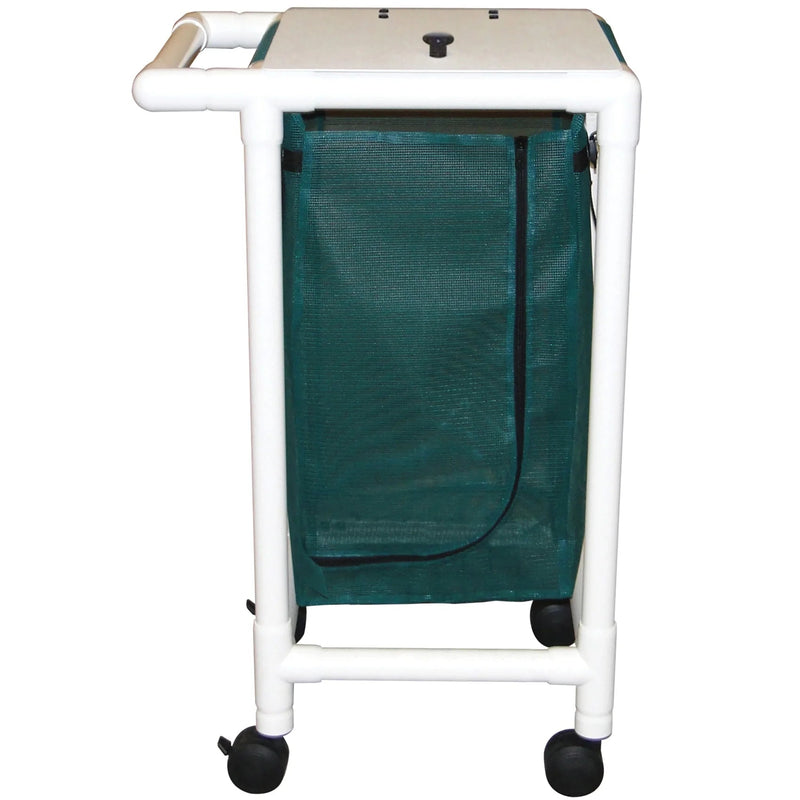 MJM International 214-S Single Bag Hamper  With Leakproof Bag and Foot Pedal - Pink
