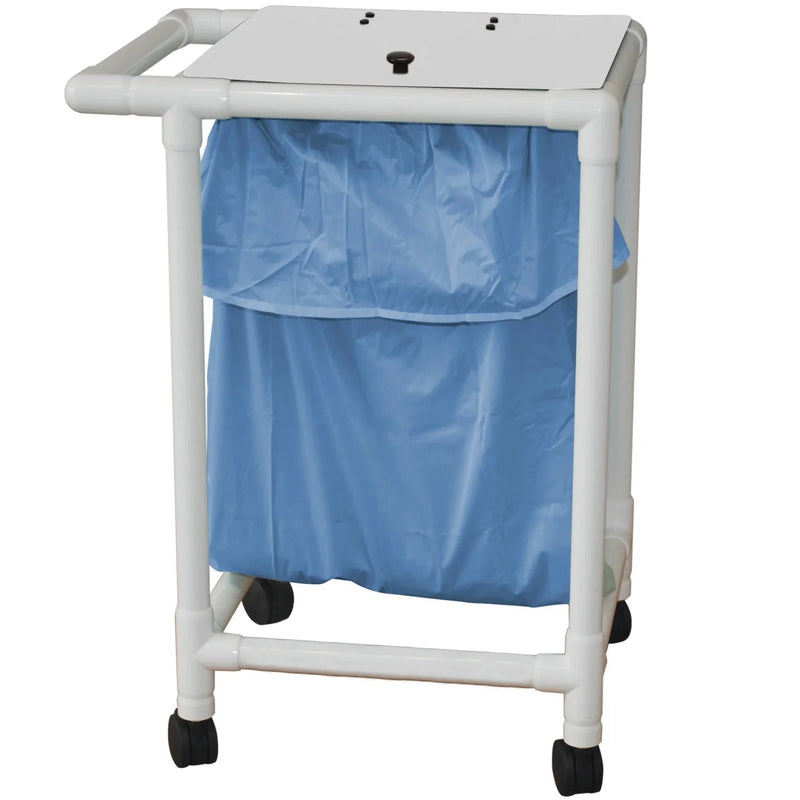 MJM International 218-S Single Bag Hamper  With Leakproof Bag and Foot Pedal - Pink