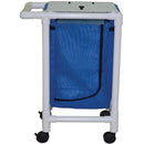 MJM International 218-S Single Bag Hamper  With Solid Vinyl - White