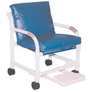 MJM International 24" Wide MRI Transfer Chair with 3" Non-Magnetic Casters and Footrest