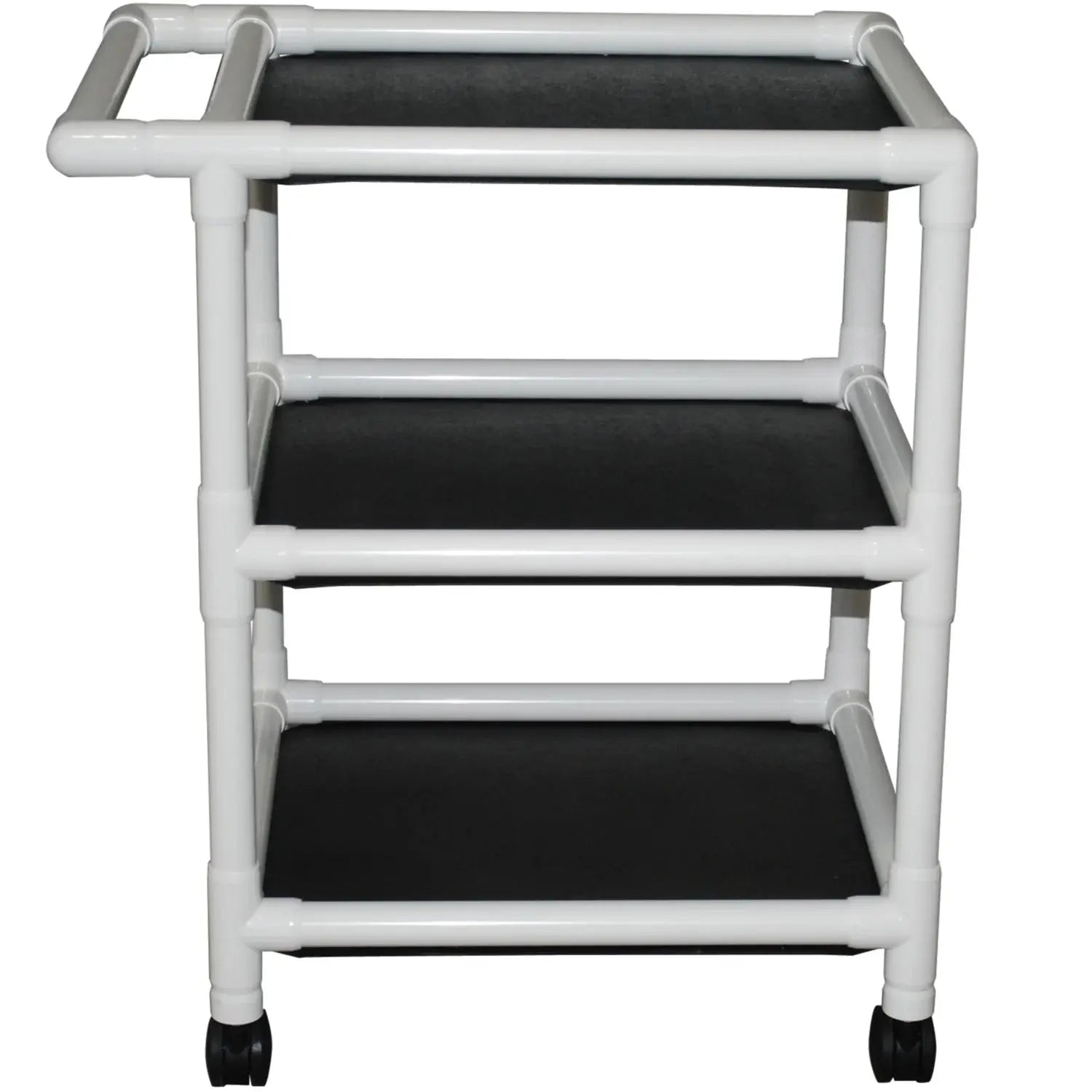 MJM International 3-Shelf Utility Linen Cart