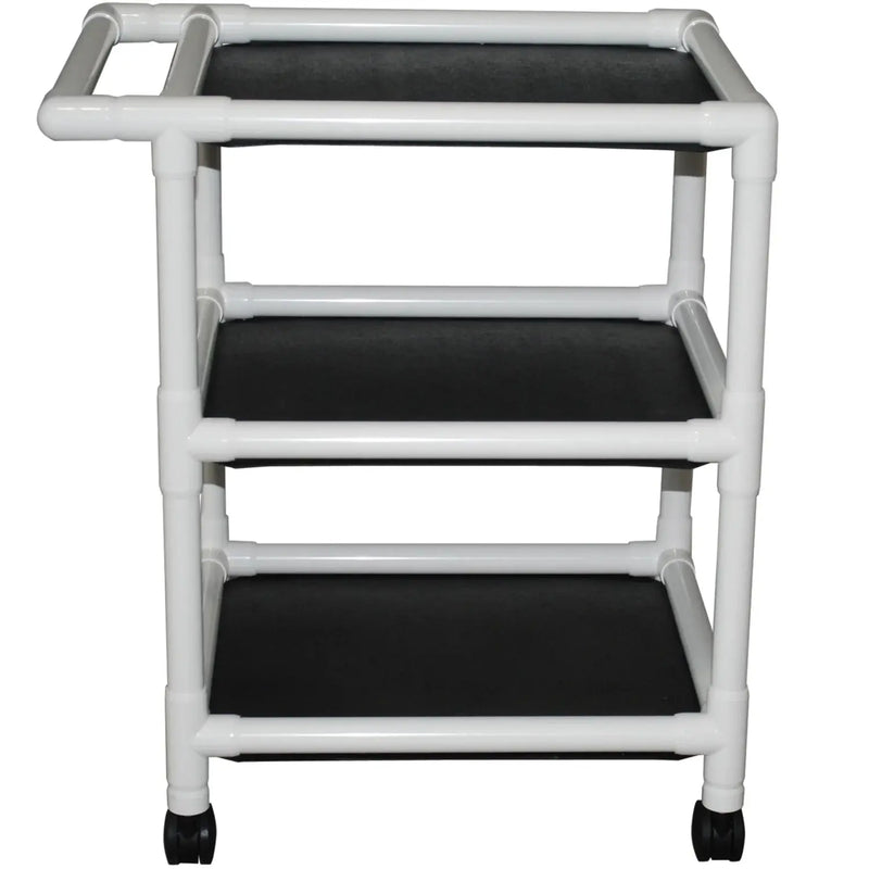 MJM International 3-Shelf Utility Linen Cart