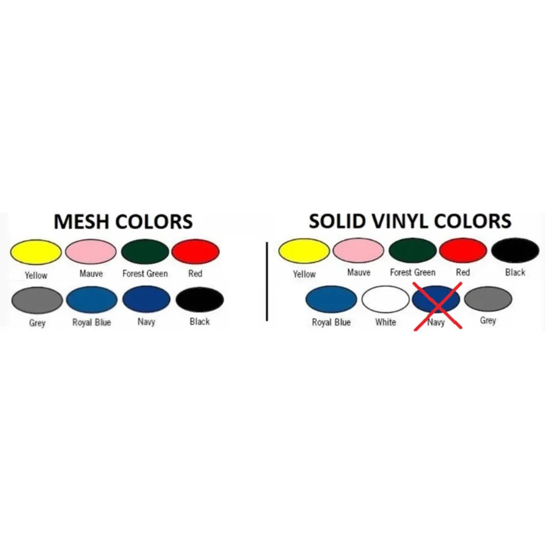 MJM International 800 Series Hydration / Ice Cart with 48 Quart Ice Chest, 5 Gallon Water Cooler, and Skirt Cover Panels - Color Chart