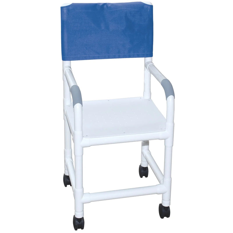 MJM International Pediatric Shower Chair with Flat Stock Seat  Wineberry-DM