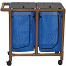 MJM International Woodtone Double Bag Hamper 