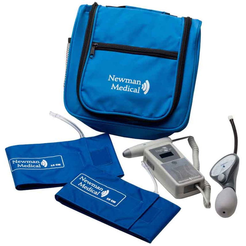 Newman Medical DigiDop 300 Digital Doppler  ABI Kit (8 MHz Probe, Two Cuffs, Aneroid, Carry Ba