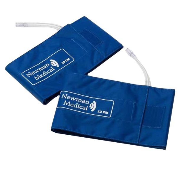 Newman Medical EZ-Clean Vascular Cuff Set (8/Pack)  Mixed - 10 cm (x2), 12 cm (x4), 12 cm long (x2)