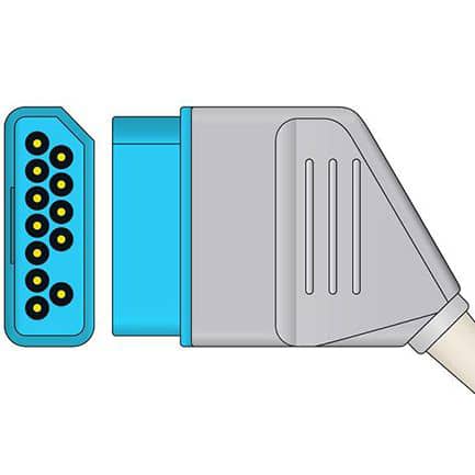 Nihon Kohden One Piece EKG Cable 
