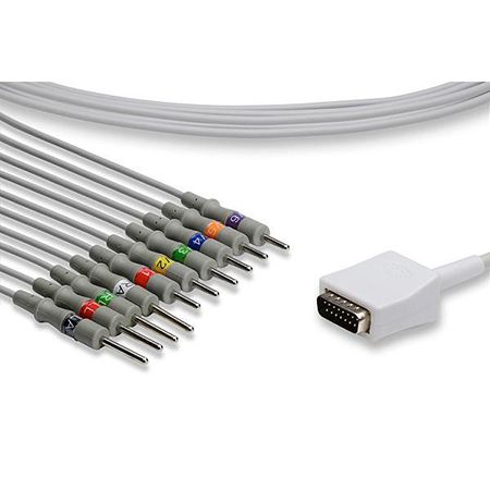 Nihon Kohden One Piece EKG Cable  10 Leads Needle