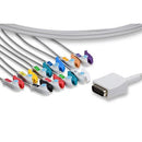 Nihon Kohden One Piece EKG Cable  10 Leads Pinch/Grabber