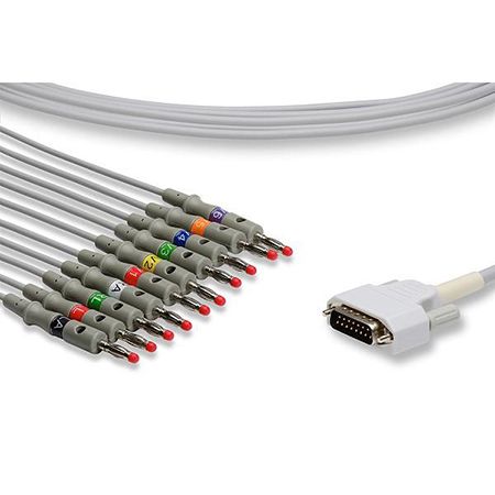 Nihon Kohden One Piece EKG Cable  10 Leads Banana - BA-902D