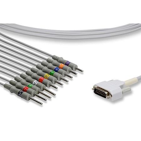 Nihon Kohden One Piece EKG Cable  10 Leads Needle - BA-901D