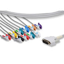 Nihon Kohden One Piece EKG Cable - 10 Leads Pinch/Grabber - BA-903D