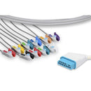 Nihon Kohden One Piece EKG Cable - 10 Leads Pinch/Grabber - BJ-900P