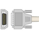 Nihon Kohden One Piece EKG Cable DB-15 connector with screws