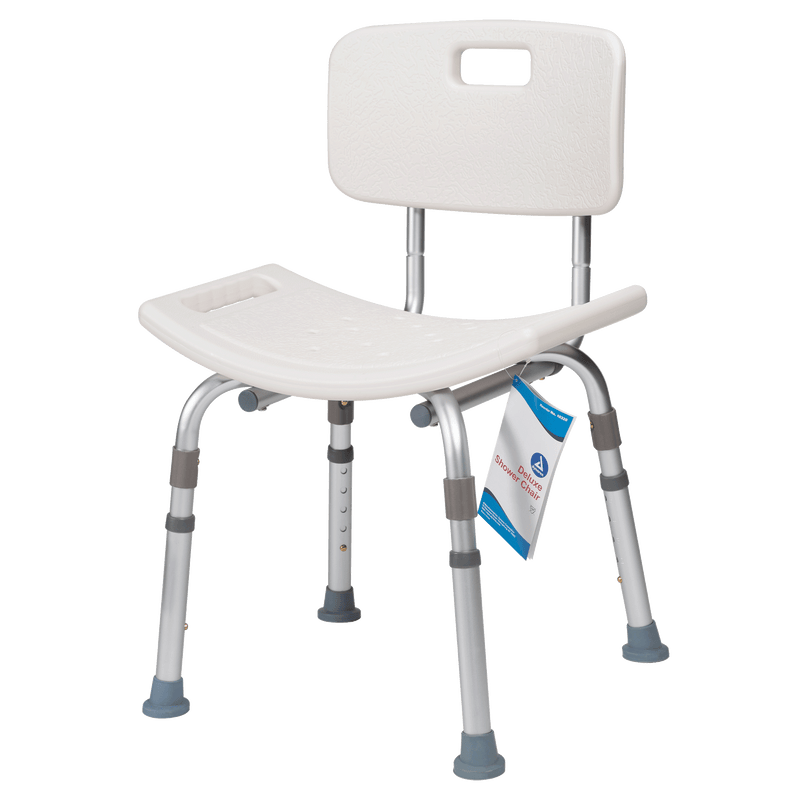 Dynarex Deluxe Shower Chair with Back  4 count