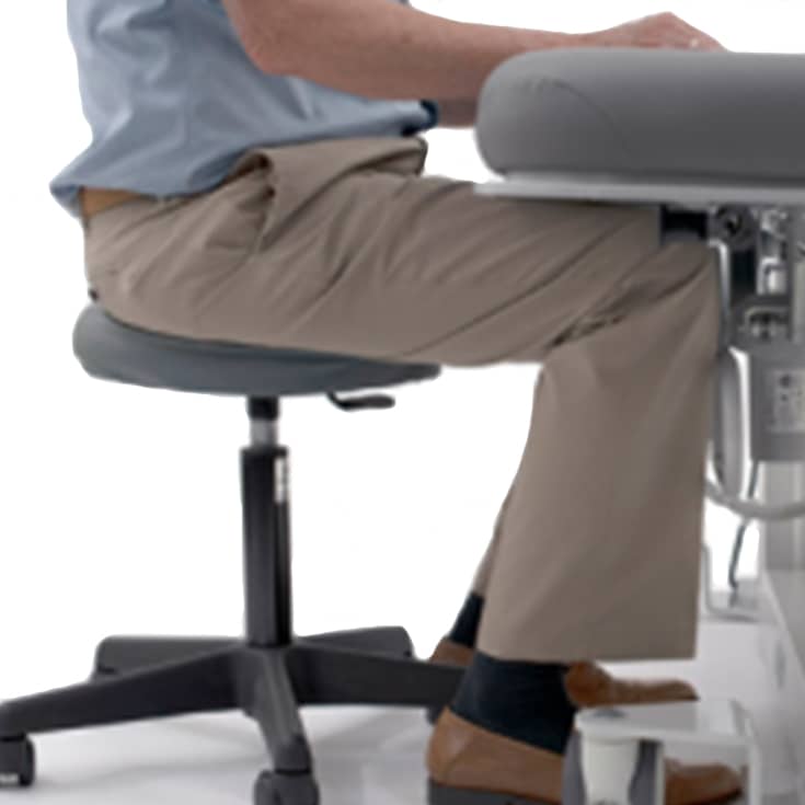 OakWorks 26 Inch EA Vascular Table with Fowler 