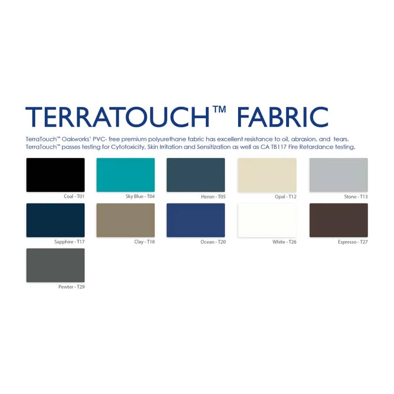 OakWorks Fabric Color Chart