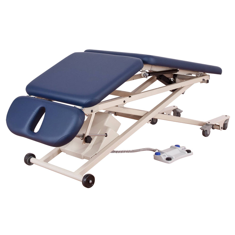 OakWorks PT 400 Table  31" Wide with Sky Blue Fabric