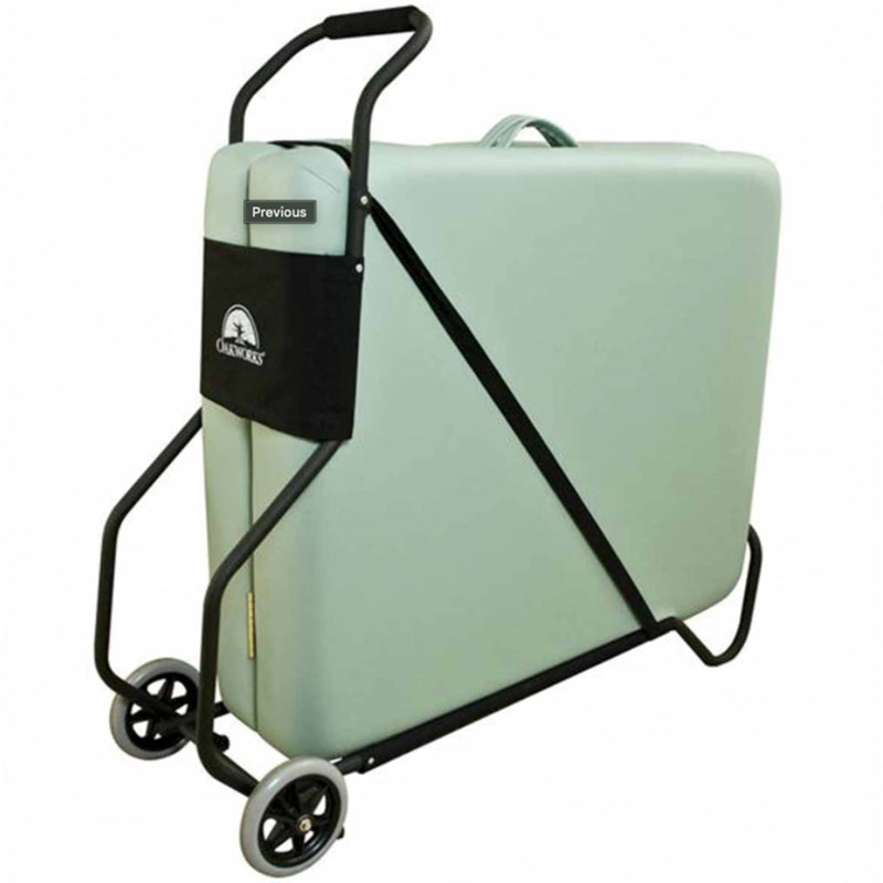 OakWorks Table Cart with table - left
