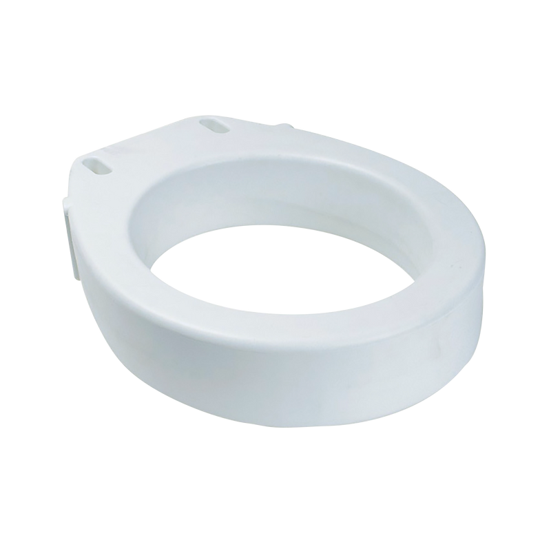 Dynarex Elongated Raised Toilet Seat without Arms  3 count