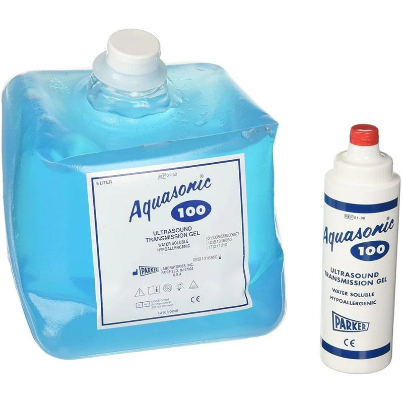 Parker Aquasonic 100 Ultrasound Transmission Gel  5 Liter SONICPAC with Refillable Dispenser - Case