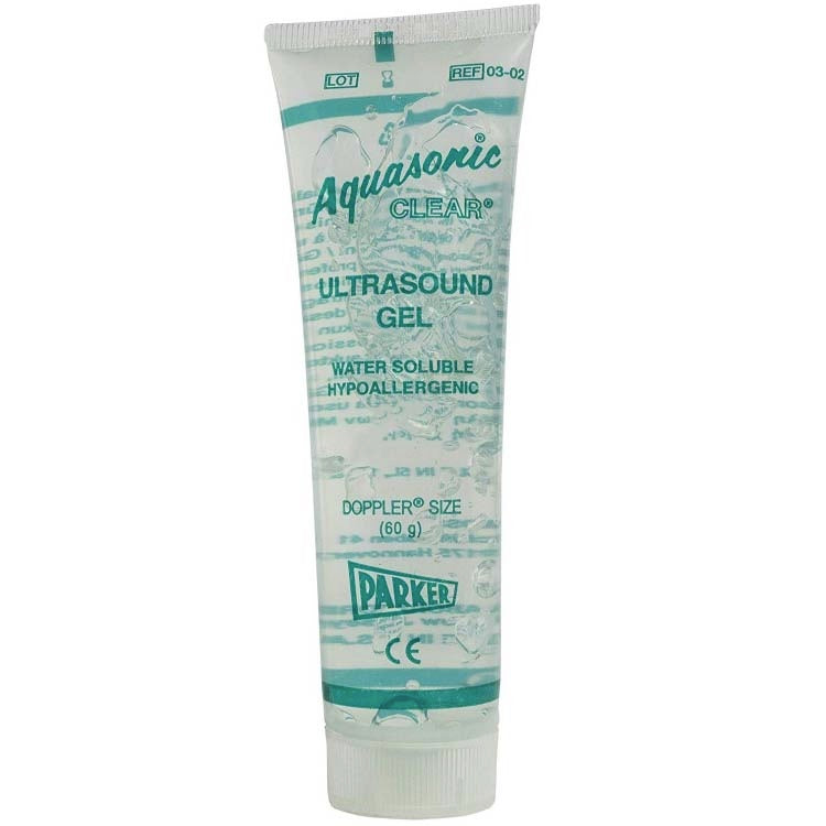 Parker Aquasonic CLEAR Ultrasound Gel  60 g Doppler Size Tube (Case of 144)