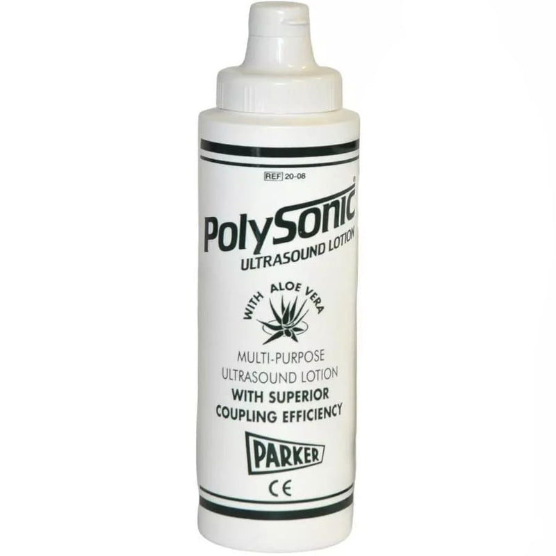 Parker Polysonic Ultrasound Lotion  250 ml Dispenser Bottle with Aloe Vera (Case of 72